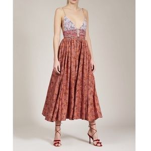 Elliette Leni Dress in Rust